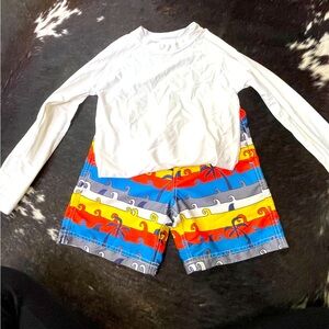 Hanna Andersson swimsuit and rashguard